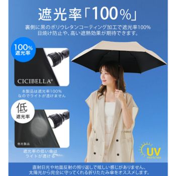 シシベラ日傘 遮光率100%